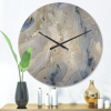 Designart 'Close Up Agate Stone ' Modern Wood Wall Clock(Size 16" x 16")