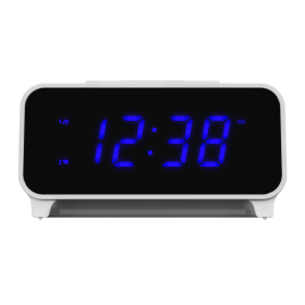 Emerson Smartset® PLL AM/FM Dual Alarm Clock Radio with 0.9" Blue LED Display and Blue LED Décor