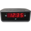 GPX C224B Digital LED Dual Alarm Clock Radio, Black