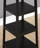 Vassen Coat Rack w/ 3-Tier Storage Shelves in Black Finish