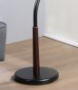 Arles Metal Black and Walnut Standing Coat Rack