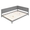 Full Size Wood Daybed/Sofa Bed, Gray