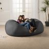 Jaxx 7 Foot Giant Bean Bag Sofa, Charcoal