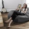 Jaxx 4 ft Lounger Bean Bag, Charcoal