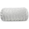 Jaxx Sofa Saxx Bean Bag Couch - 4 Foot - Faux Fur, Silver