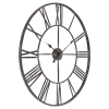 Solange Round Metal Wall Clock - 30" Gray