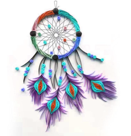 Quilted Paper Painting Creative Handmade Crafts (Option: Dream catcher-Basic)