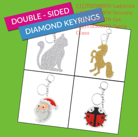 Animal diamond painting  keychain (Option: Four styles)