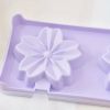 Set Of 2 Cherry Blossom Plastic Popsicle Mold With 2 Ice Cream Sticks