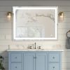 Frameless Rectangular LED Light Bathroom Vanity Mirror