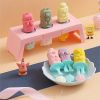 1pc Silicone Ice Tray Mold Household Homemade Popsicle Ice Cream Mold Cartoon Ice Cube Removable And Washable Ice Mold