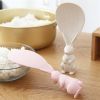 1pc Cute Rabbit Non-Stick Rice Scoop; Bunny Shape Standable Rice Scooper; Household Rice Cooker Rice Spoon; Cartoon Rice Spoon