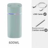 Portable Mist Humidifier; 600ml Small Desk Cool Mini Humidifier With Colorful Night Light; USB Personal Desktop Humidifiers