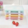 Set Of 2 Cherry Blossom Plastic Popsicle Mold With 2 Ice Cream Sticks