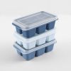 4.5*2.8*1.6in Ice Cube Ice Maker; Ice Box Freezer Mold; Quick Freezer; Home Refrigerator Homemade Frozen Ice Cubes; Ice Cube Mold Box With Lid