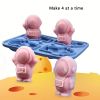 1pc Astronaut Ice Cube Mold Frozen Coffee Milk Tea Internet Celebrity Ice Mold Homemade Silicone Sorbet Ice Tray Mold